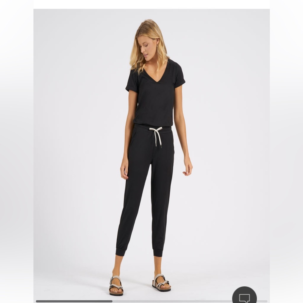 Vuori All Day Jumpsuit, black, size S